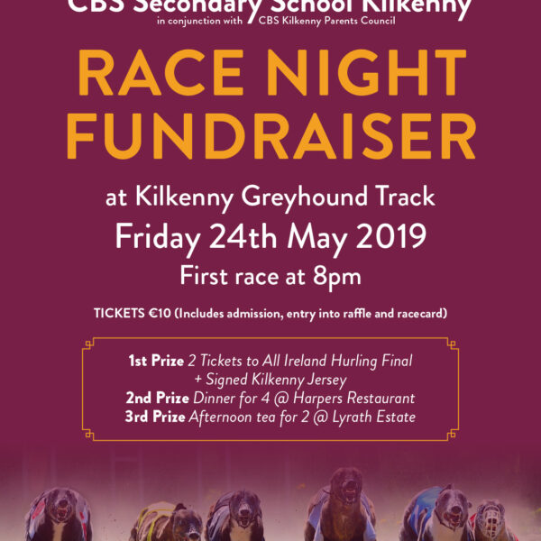Race night fundraiser at Kilkenny Greyhound Track.