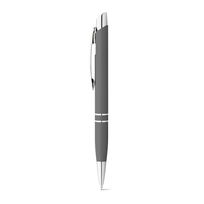 Silver and grey ballpoint pen