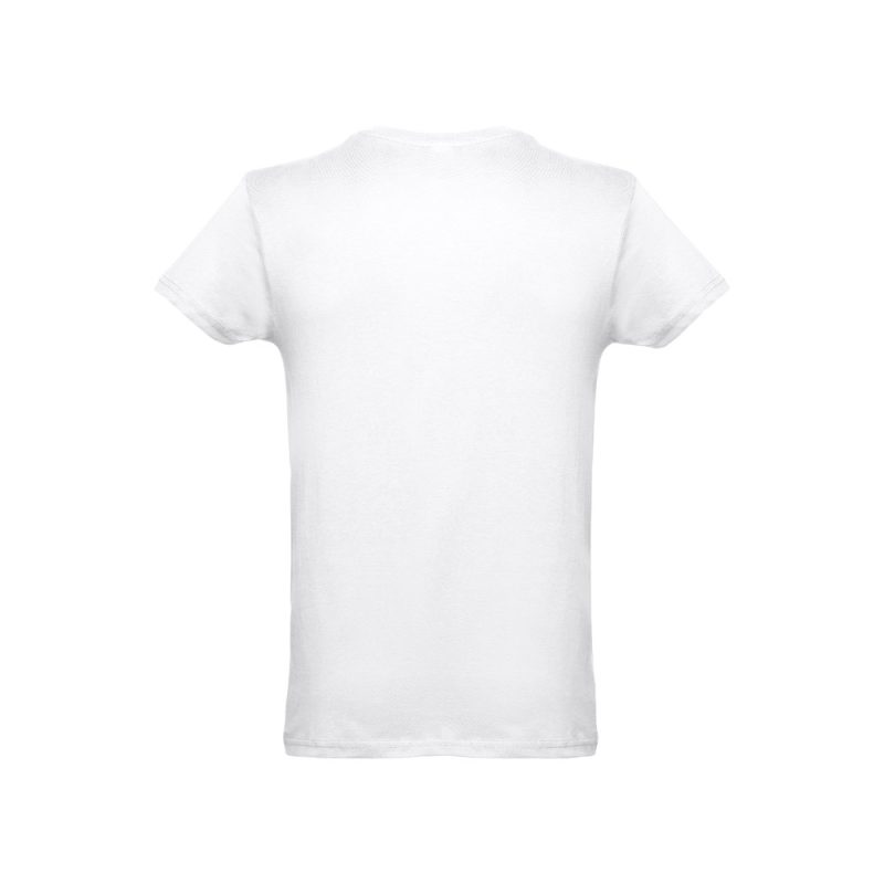 Plain white T-shirt, back view
