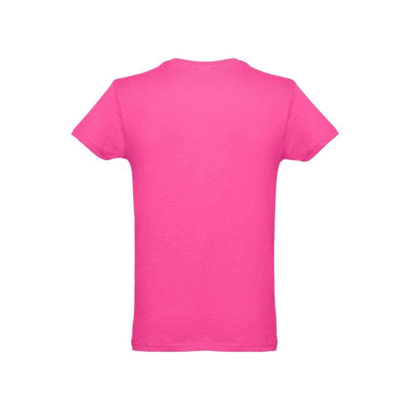 Back view of pink T-shirt