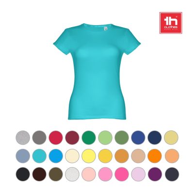 Women's turquoise T-shirt, multiple colour options available.