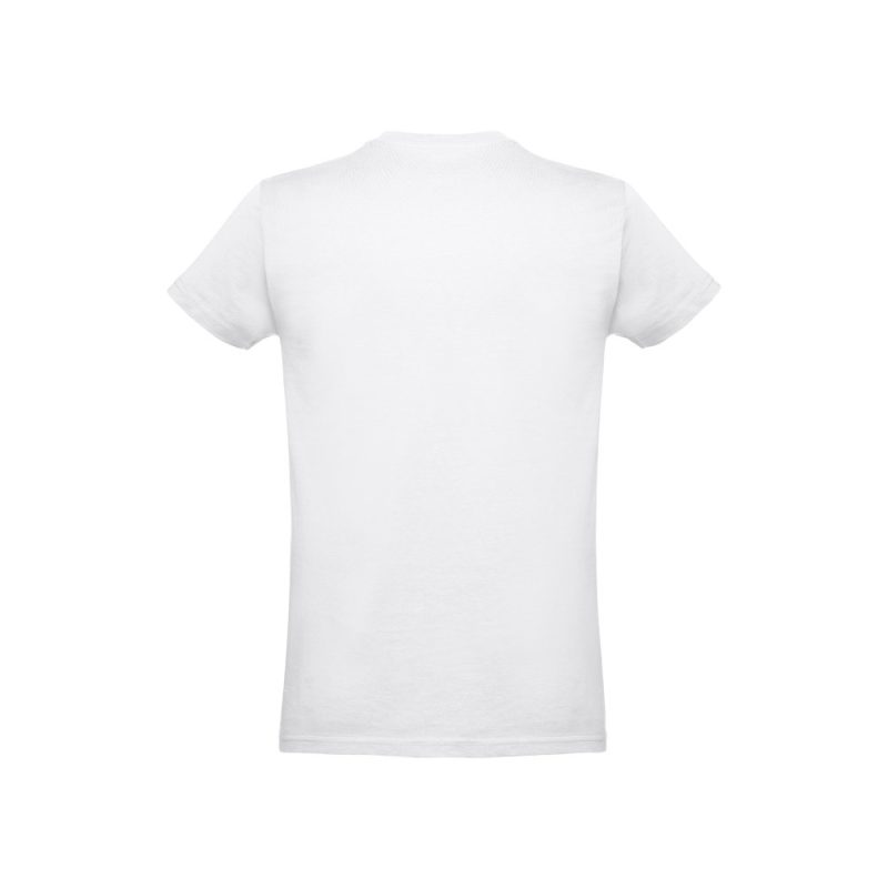 Back view of plain white T-shirt