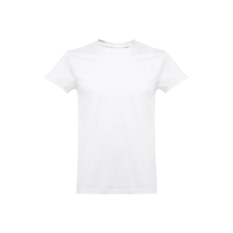 Plain white T-shirt on a white background