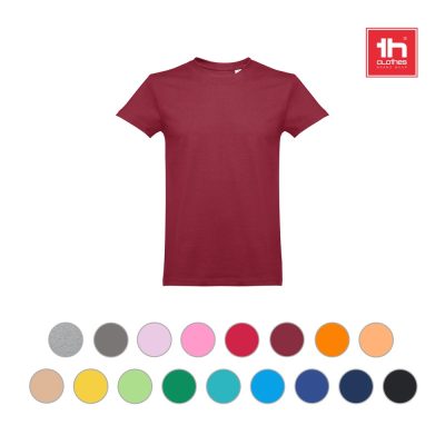 Red T-shirt with multiple colour options displayed