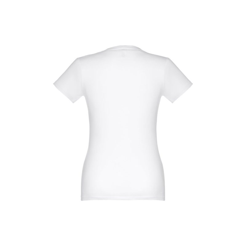 Back view of plain white t-shirt