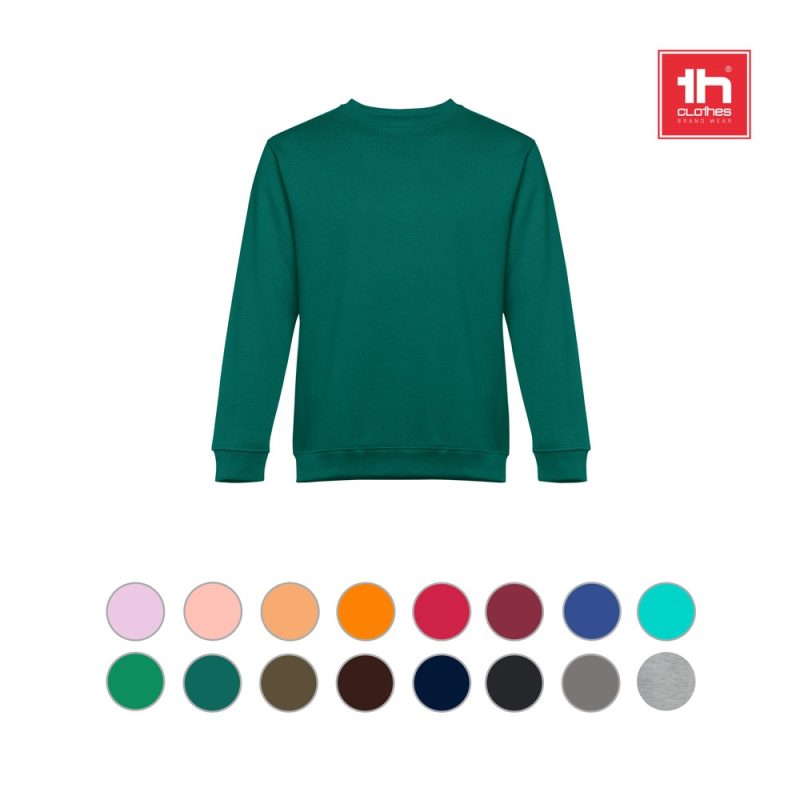 Green sweatshirt with multiple colour options.