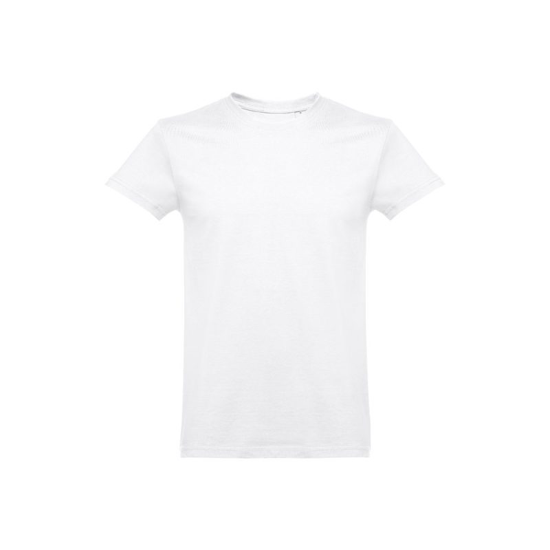Plain white T-shirt on a white background