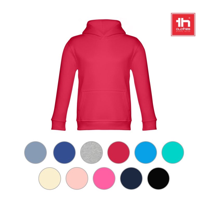 Red hoodie with multiple colour options available.