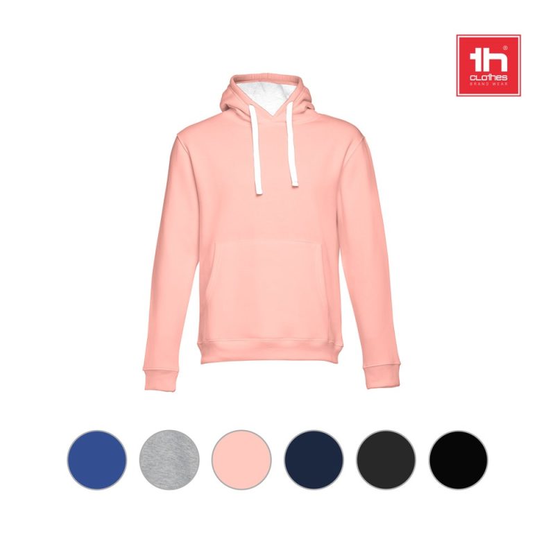 Pink hoodie with multiple colour options shown.