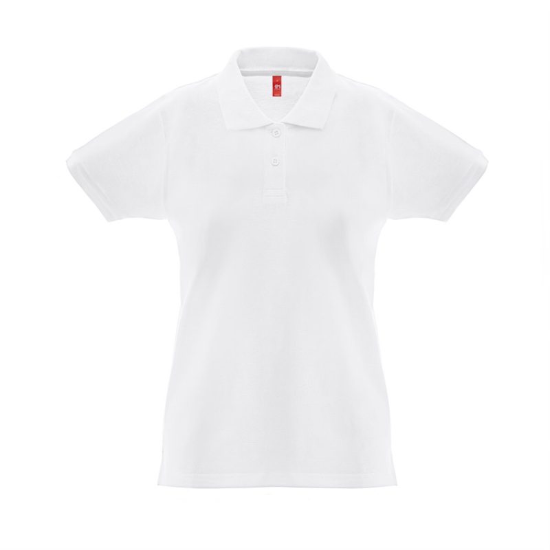 White polo shirt front view
