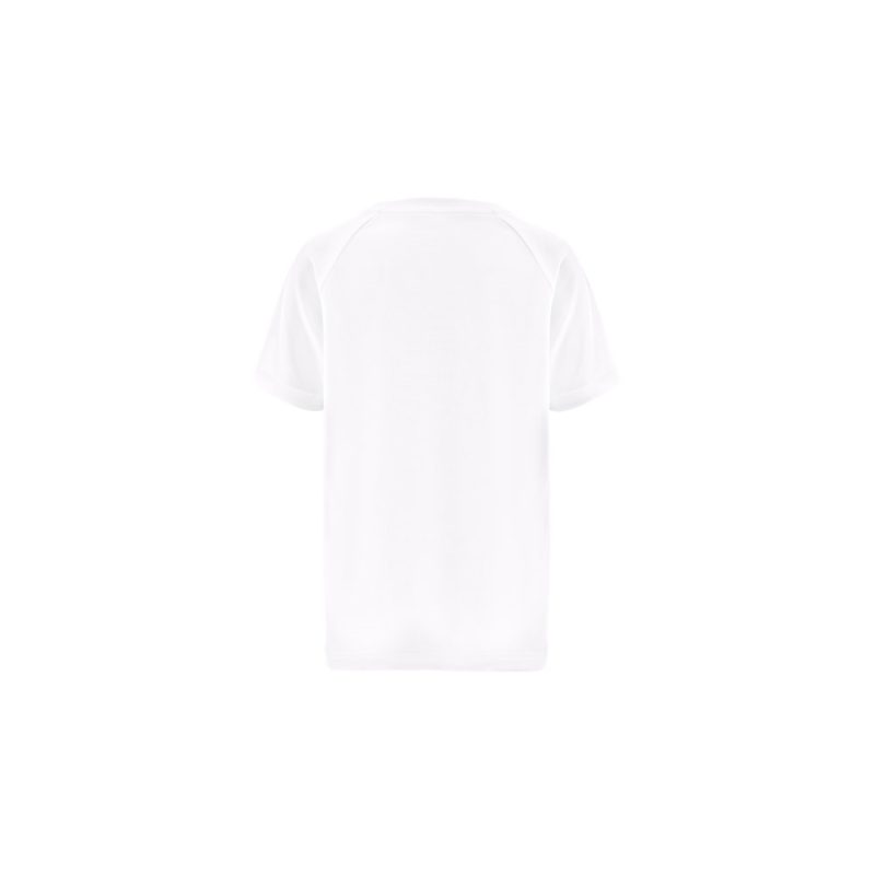 Plain white T-shirt back view