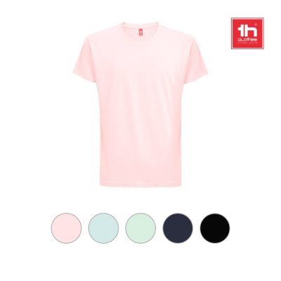 Pink T-shirt with colour options displayed below.