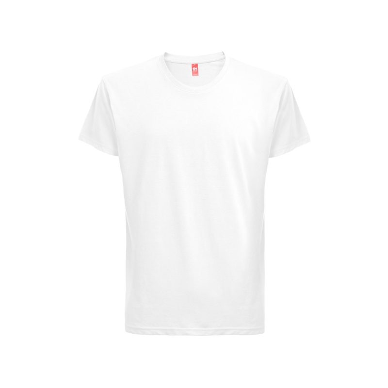 Plain white t-shirt on white background