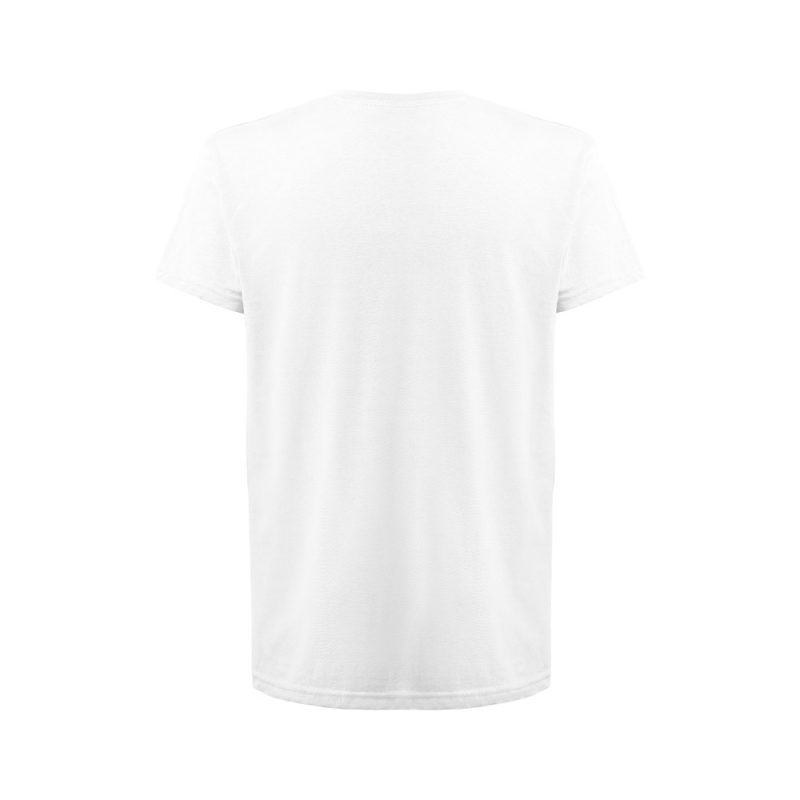 Back view of plain white T-shirt