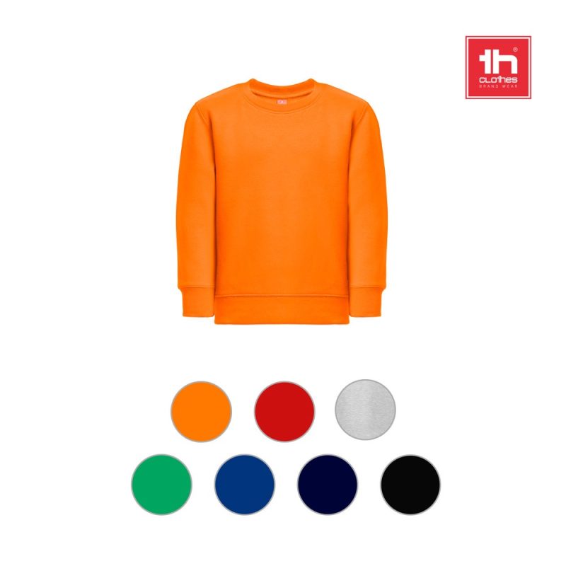 Orange sweatshirt with colour options