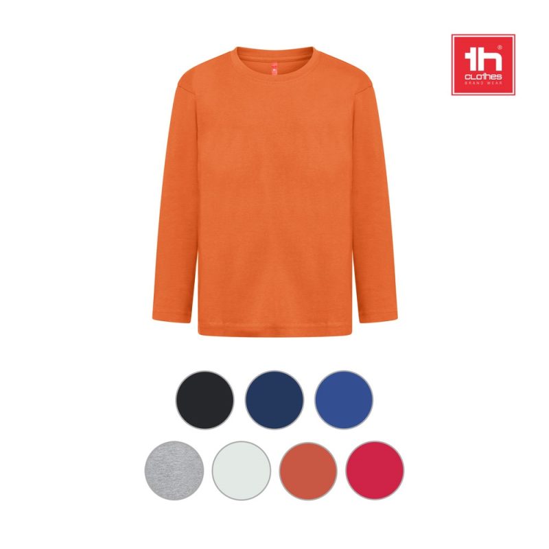 Orange long-sleeve T-shirt with colour options