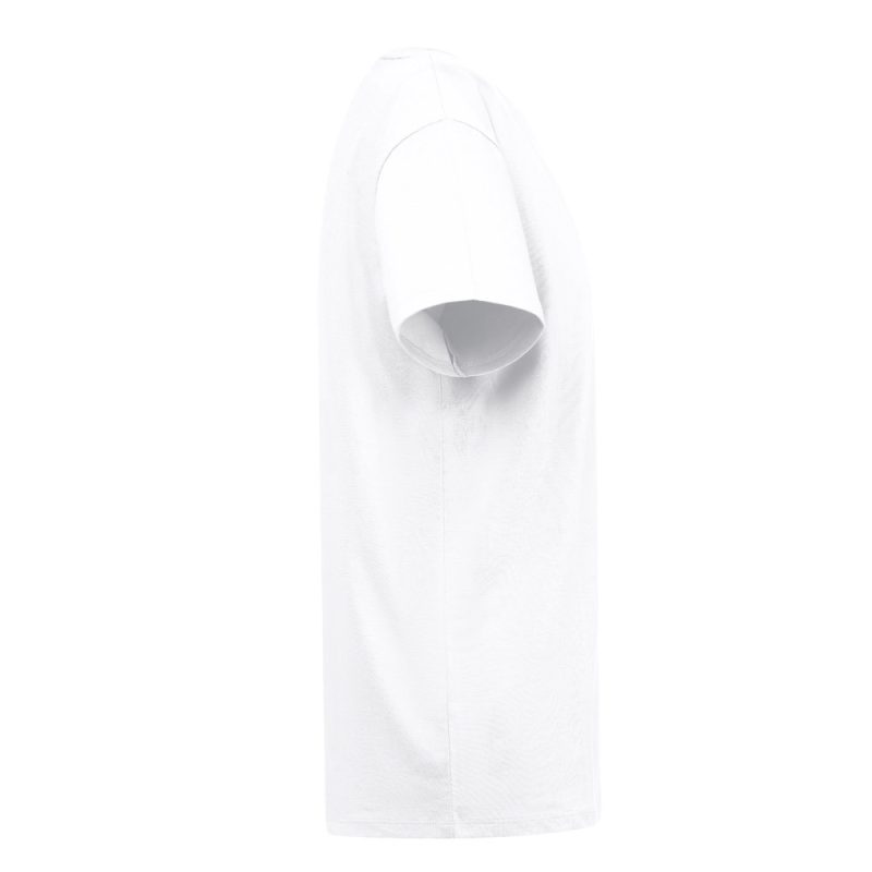 Side view of plain white T-shirt