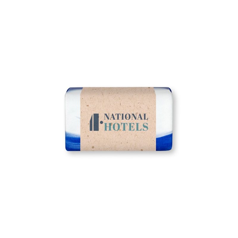 Wrapped soap with National Hotels logo