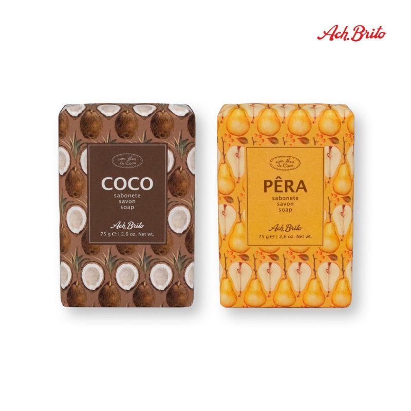 Ach. Brito coconut and pear soap bars