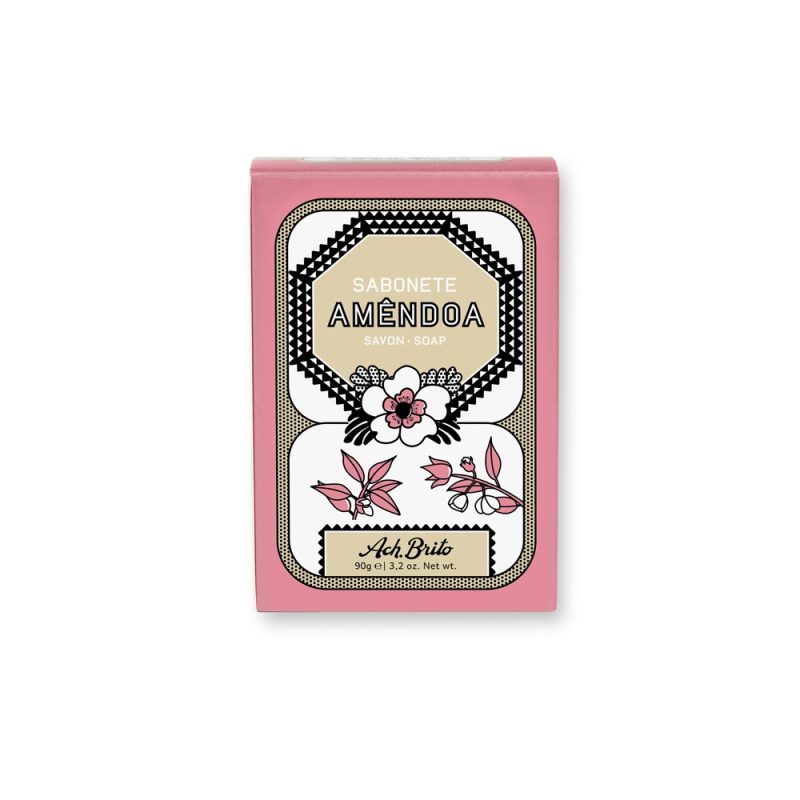 Almond scented pink soap by Ach. Brito.