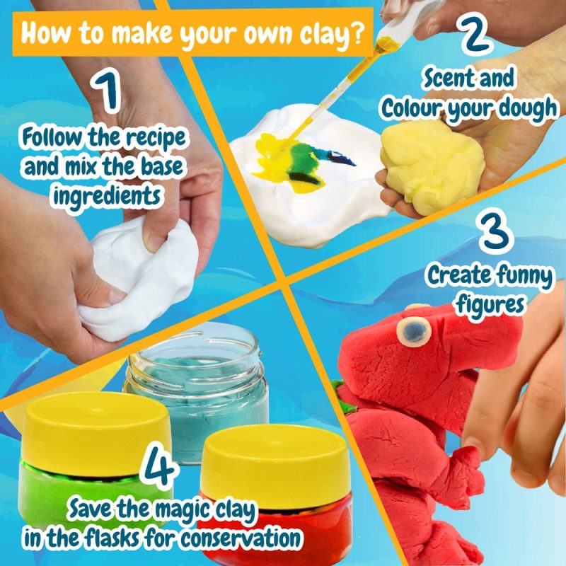 Modeling Dough Factory Kit IV. Educational game supplied with a kraft paper gift bag (115 g/m²) - Image 2