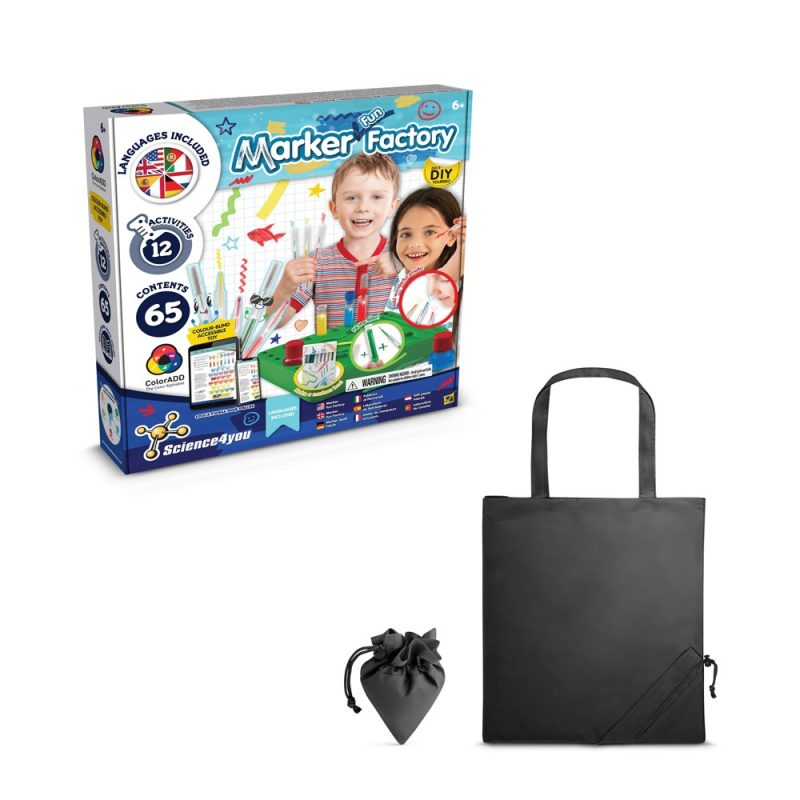 Science4you marker factory kit with bag and pouch.