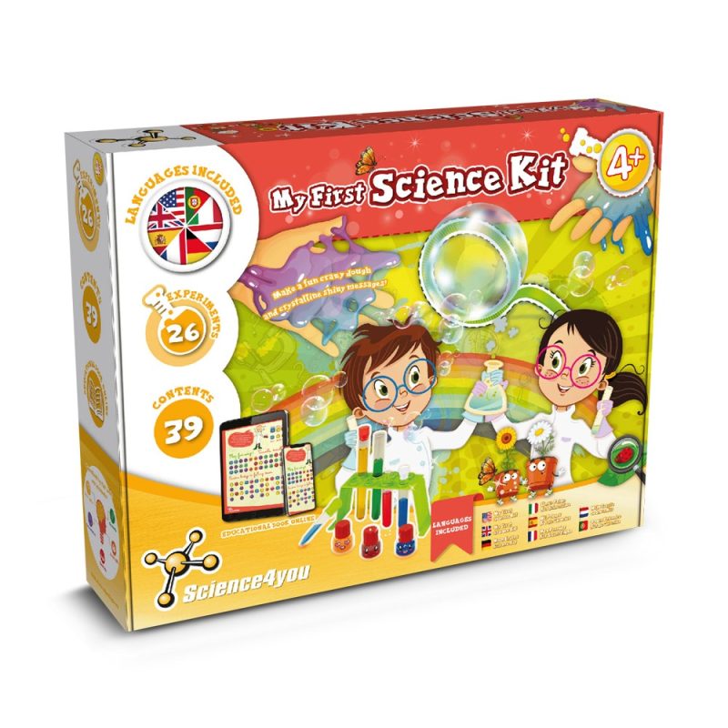 Children's educational science kit for ages 4 and up.