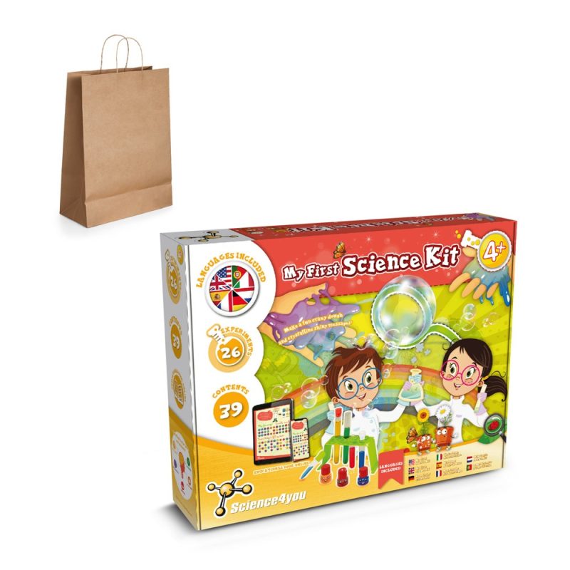 My First Science Kit with a paper bag.