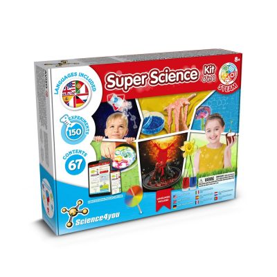 Super Science Kit with 150 experiments for children.