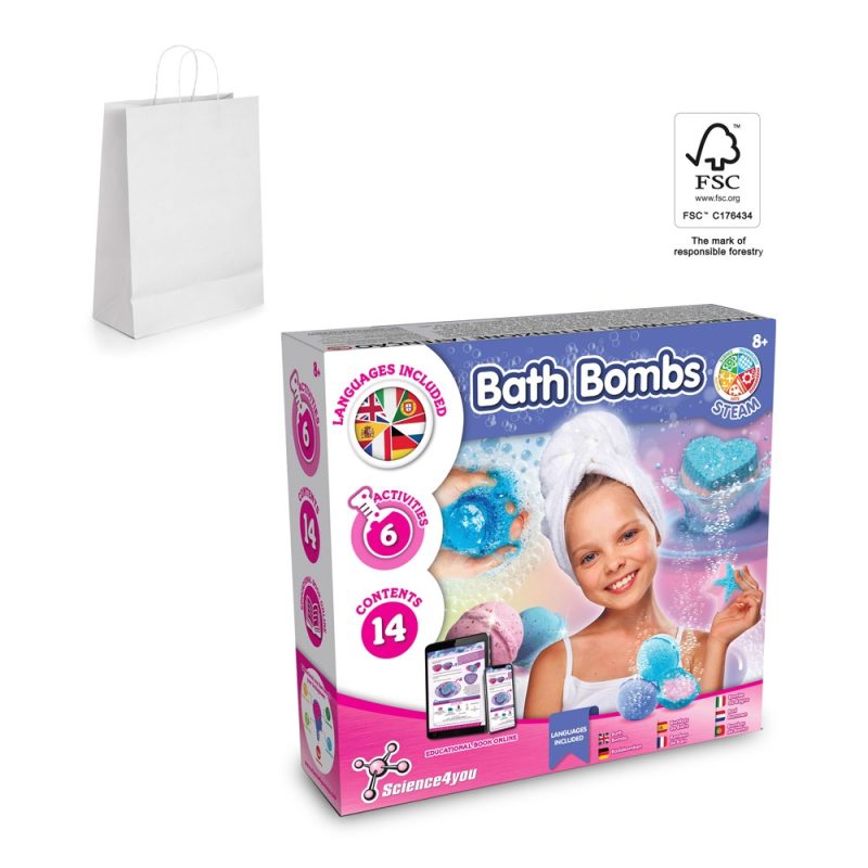 Science4you Bath Bombs kit for kids, 14 contents.
