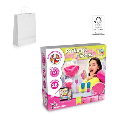 Perfume and soap making kit for kids, box image.