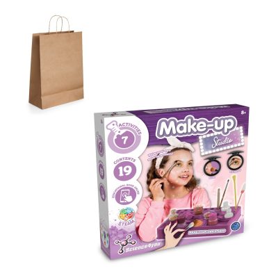 Make-up kit for kids with activity contents.