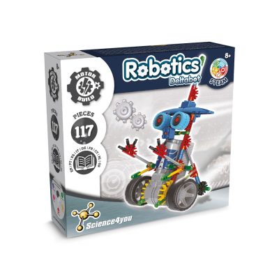 Science4you Robotics Deltabot toy kit with 117 pieces.