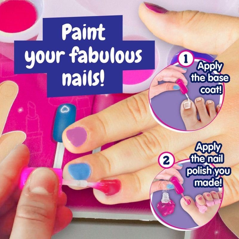 Colourful nail polish application guide for fabulous nails.