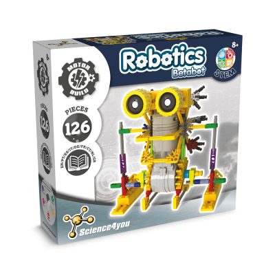 Robotics kit for children, 126 pieces, STEM activity.