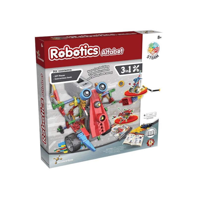 Robotics Alfabet 3-in-1 STEM kit for kids.