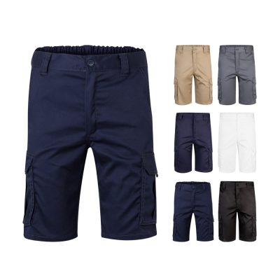Various coloured men's cargo shorts collection