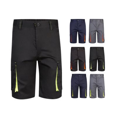 Multiple coloured cargo shorts for workwear fashion.