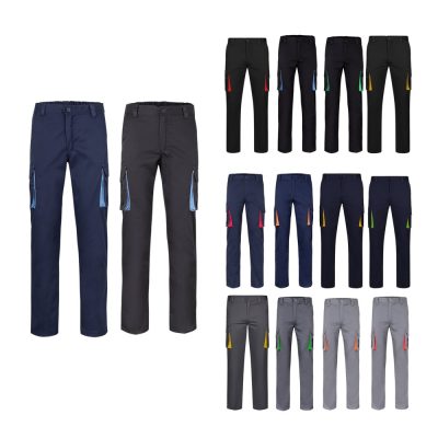 Assorted cargo trousers with colourful tassel details.