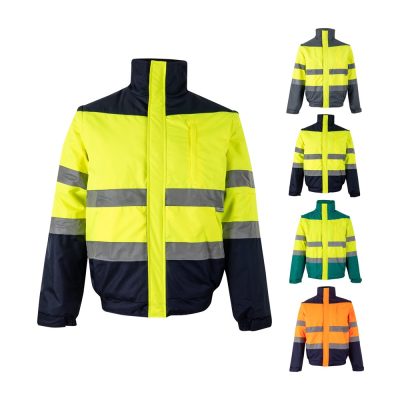High visibility jackets in various colours and styles.