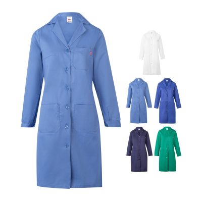 Assorted coloured lab coats for professionals