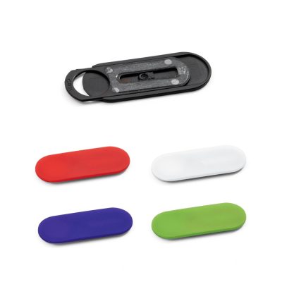 Colourful sliding webcam covers for privacy