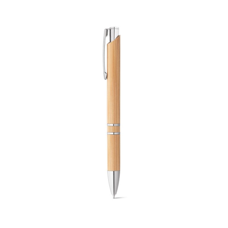 Elegant bamboo pen with silver accents
