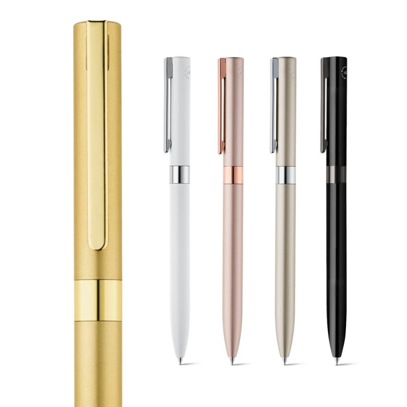 Five elegant pens in assorted colours