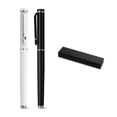 Black and white pens with gift box.