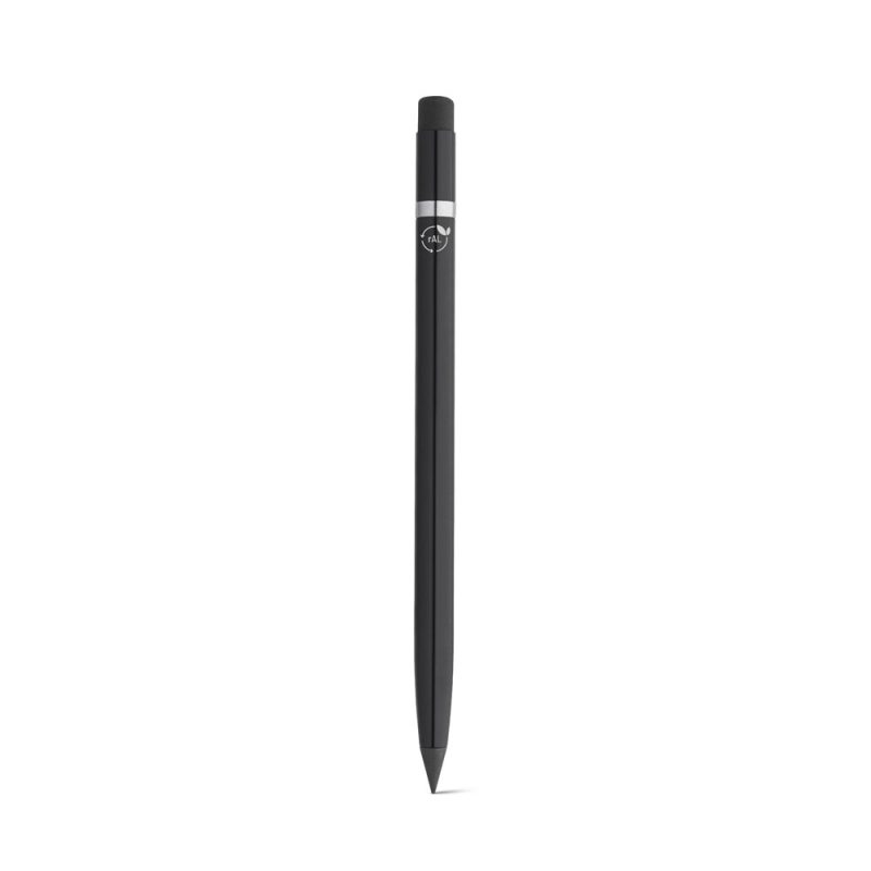Black stylus pen on white background.