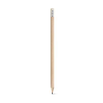 Wooden pencil with barcode on eraser.
