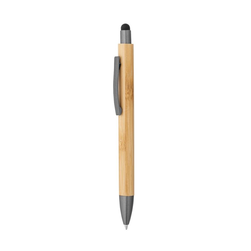 Eco-friendly bamboo pen with stylus tip