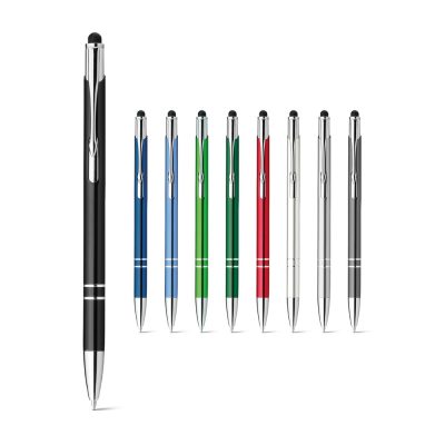 Colourful stylus pens set with metallic finish