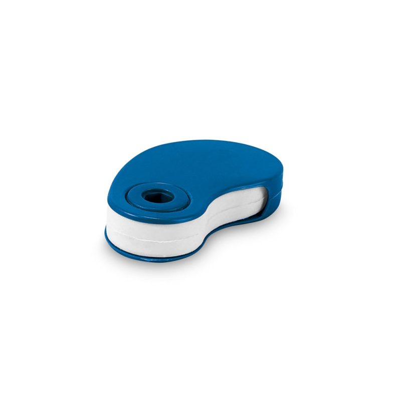 Blue and white correction tape dispenser